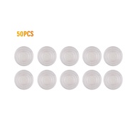 50pcs Home Round Soft Accessories Easy Use Anti Slip Threaded Cabinet Door Small Clear Glass Table Top Bumpers