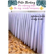 BRIGHT US KATRINA Skirtting CLOTH FOR TABLE COVER 4Ft/6Ft  Katrina Cloth (Makapal) - Lifetime Table 