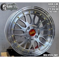 velg mobil BBS LM ring 15 pcd 4x100 velg racing r15 tuk brio,agya,jazz,yaris,calya,sigra,dll
