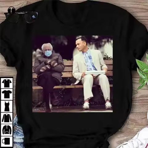 Forrest Gump Bernie Sanders Like Is Like A Box Of Mittens Meme Shirt