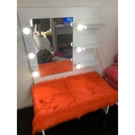 Thảm lông trải bàn trang điểm SIZE 50CM x 80CM lông dài mượt nhiều màu