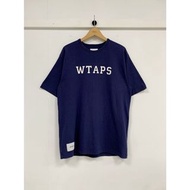 WTAPS 21SS COLLEGE / SS / COTTON 短袖 藍色 M號