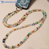 kame  1Pcs DIY Accessories Stylish Cute Stone Gem Mobile Phone Crossbody Straps Lanyard Beads Chain 