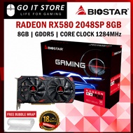 BIOSTAR Radeon RX580 8GB D5 DDR5 256BIT Graphic Card RX 580