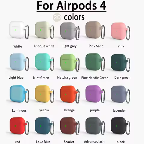 Case for Apple Airpods 4 Case Earphone Accessories Bluetooth Headset Silicone Apple Air Pod 4 Cover