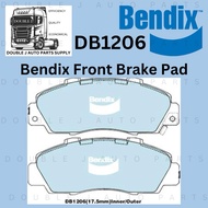 💯Original Bendix DB1206 Front brake pad for Honda CRV, HRV, Accord, Prelude, Odyssey, NSX