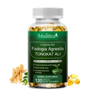 Mulittea Fadogia Agrestis Tongkat Ali Capsules, Improve Physical, Performance, Boost Energy Muscle Buider, Increase Blood Flow &amp; Energy, Support Natural Energy