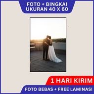Jumbo Photo Print 40 x 60 16R Exclusive Fiber Frame Design ELEGAN Photo Frame