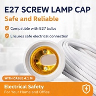 AShop Hanging Lamp Fitting E27 Hanging Indoor 4.1M Cable