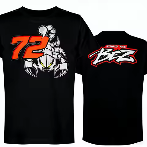 Marco Bezzecchi 72 Bez Graphic Men T-Shirt Oversized Cotton Unisex O-Neck Short Sleeve Y2k Fashion L
