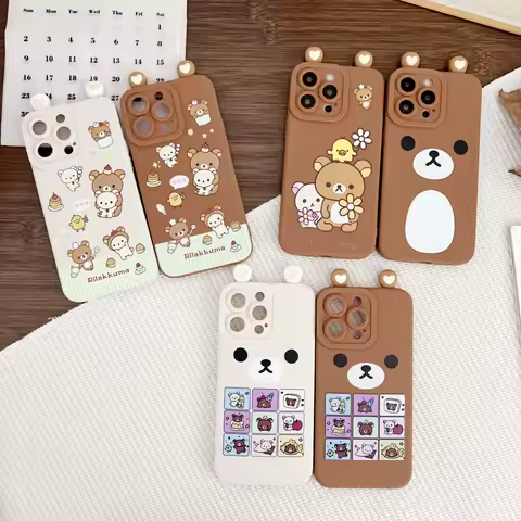 Ears Rilakkuma For Huawei Nova 11SE Y72 Honor X6A X7A X7B X8A X5 X9B X8B 90 100 200 lite Case With O