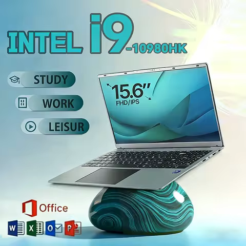 Intel Core i9-10980HK 15.6 Inch Windows 11 Pro Backlight Laptops Fingerprint Lock 16GB 1TB SSD Gamer