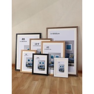 Solid Wood Picture Frame Mounted Wall-Mounted a4 Photo Frame Empty Frame Display Frame 4k Poster Fra