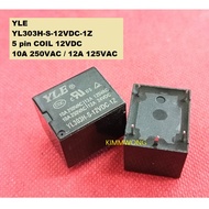 YL303H-S-12VDC-1H / HJR-3FF-S-HF-12VDC   RELAY  12VDC 15X15X19mm