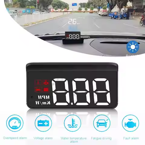 Car OBD2 GPS Head-Up Display Auto Electronics HUD Projector Car Speedometer Car Display Digital Acce