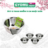 Set of 4 Japanese 9cm aluminum pots - Gyomu