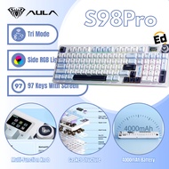 Aula S98Pro Wireless Mechanical Keyboard Intelligent Display Screen Gaming Hot-Swap Customization