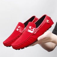 2025 Men's Texture Loafers Casual Shoes Boat Shoes Non-slip Wear-resisting leather shoes for men Gen