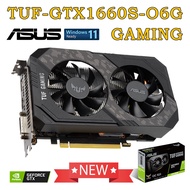 ☃Asus TUF GTX 1660S O6G GAMING Graphics  GTX 1660 SUPER GPU GDDR6 14000MHz GDDR6 6GB PCI Express 3.0