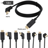 90 Degree Bend 1080P Displayport Adapter Cable Large DP to HDTV HD Adapter Cable 2560 * 1600