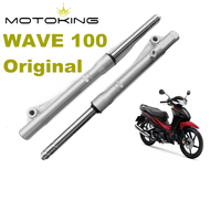 M King⭐Front shock For WAVE 100 Drum brake SILVER Original Made in Taiwan