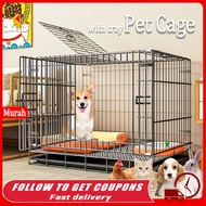 Pet dog Cage Collapsible with Poop Tray for Dog cage Puppy Coated dog cage Cat Rabbit
