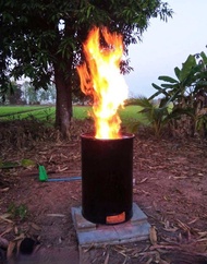 ถังขยะ เตาเผาขยะในเขตชุมชน ใช้เผาขยะได้ทุกประเภท ขนาด 200 ลิตร