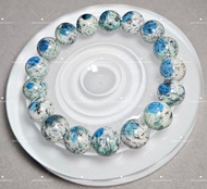 全新 天然水晶 K2 12mm 手串 Natural Crystal K2 Blue Bracelet