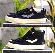 Promo!!! Sepatu Ventela x Evil x Papa Gading Low Black Natural Hig Black Sepatu  Vantella Ventella T