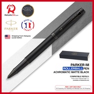 Parker IM Rollerball Pen - Achromatic Matte Black (with Black - Medium (M) Refill) / {ORIGINAL} / [RetailsON]
