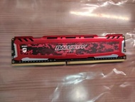 美光 Ballistix 8GB DDR4 3200 LT競技版 Sport 紅色 Crucial 8G 單支 Micron 記憶體