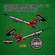 SUZUKI RAIDER 150 FI COSTUMIZE NAME DNA DESIGN