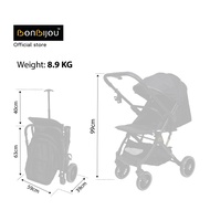 Bonbijou FlexiGo 2-Way Stroller | Reversible Stroller | Rear Facing Stroller