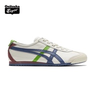 Onitsuka Tiger Men Women Casual Sneakers MEXICO 66 Beige/Blue I3YI UN7R