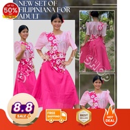 PINK COLORED KIMONA & SAYA TERNO FOR ADULT BUWAN NG WIKA/LINGGO NG WIKA