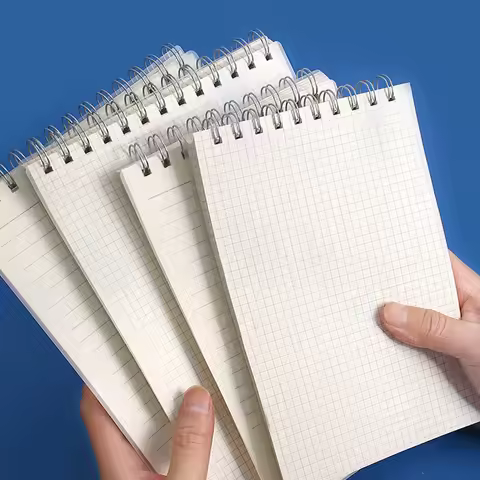 1 flip up coil notebook, simple grid, horizontal line, vertical flip notebook A5/B5/A4, thick horizo
