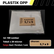 OPP Plastic Without Seal Size 5.7 cm x 9 cm 5.7x9 cm/ 5.7 x 9 cm/ Clear Plastic Bag