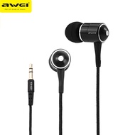 Awei ES-Q3 Wired Earphone 3.5mm Jack Super Bass In-ear Earbuds Mobile Earphones Headphone Excellent Sound Quality