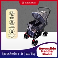 Sweet Heart Paris ST49v2 Upgraded 2 Way Push Reversible Handlebar Baby Stroller with 15KG Shopping B