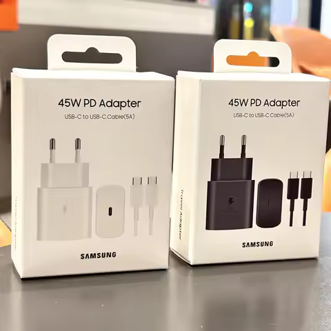 Samsung 45W PD Charger Super Fast Charging For Galaxy S25 Ultra Plus FE S24 S23 S22 A56 A55 A36 A17 