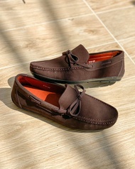 COSMOS SHOES รองเท้าคัชชู โลฟเฟอร์หนังกลับแบบสวม รุ่น Goulburn Tie  มีไซส์ใหญ่ถึงเบอร์ 46