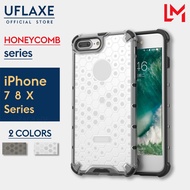 UFLAXE Honeycomb Shockproof Hard Case for Apple iPhone 6 / 6S Plus / iPhone 7 8 Plus / iPhone X XS Max / iPhone XR Full Protection Clear Case Durable Back Cover Protective Casing