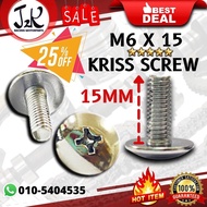MODENAS M6 KRISS HANDLE COVER SET 100 KRISS 110 SCREW COVER KEPALA BODY SCREW KRISS M6 X15 [1PCS]
