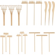 24 PCS Alat Taman Zen Pasir DIY, Set Penyodok Taman Zen Mini untuk Ketenangan dan Meditasi Rohani, A