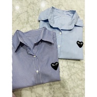 KEMEJA CDG striped shirt