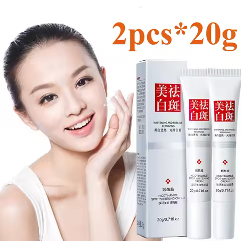 2PCS Niacinamide Reduce Dark Spot Face Cream Fade Fine Lines Cream Pigmentation Melasma Brighten Ski