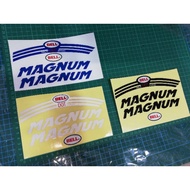 STICKER CUTTING Super Magnum Bell Snell 75 Approved Sticker Helmet Stiker Motor