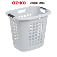 PUTIH AZKO EZ STORAGE LAUNDRY BASKET 63 LTR - WHITE/GREY