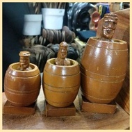 ◬ ◷ ◲ BAGUIO City souvenir ( BARREL MAN) wood carvings