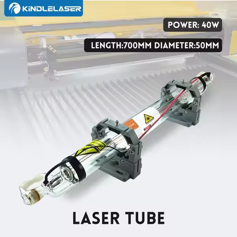 Kindlelaser 40W Co2 Laser Tube Length 700MM Glass Laser Lamp Glass Head for Co2 Laser Engraving Cutt